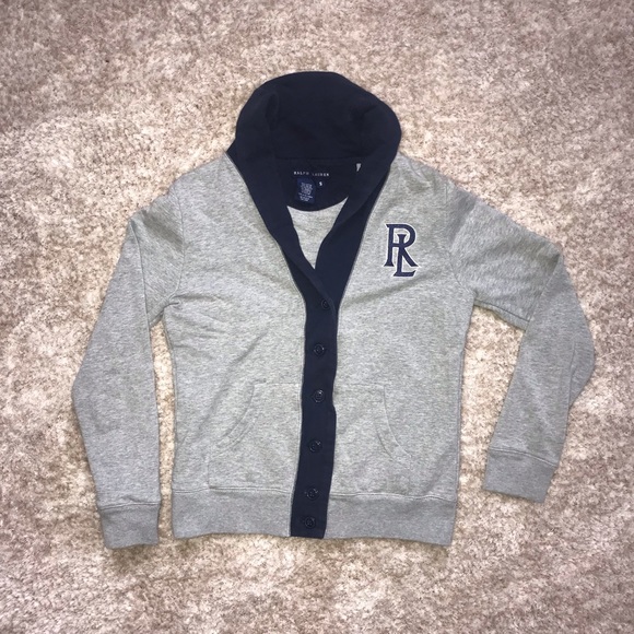 Ralph Lauren Button-Up Sweatshirt - Picture 1 of 2